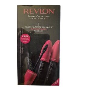 REVLON Travel Collection Ultimate All-In-One Blackest Black Mascara & Liner Set